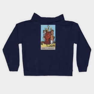 Tarot - 3 of Cups GIRL'S NIGHT Kids Hoodie